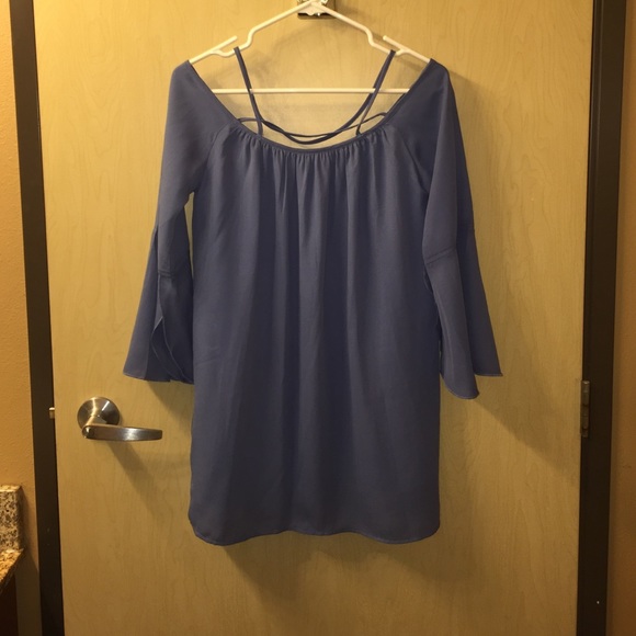Blue Backless Dress