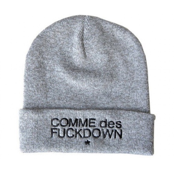 Other - New COMME des F*%#* DOWN Grey Beanie