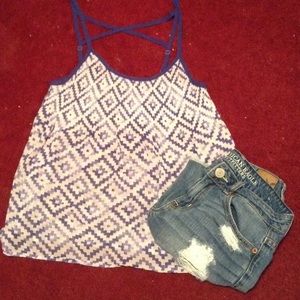 Sheet Strappy back top with American Eagle Shots!
