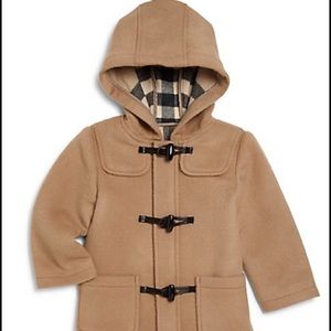 REDUCED - NWT hooded authentic Burberry wool coat