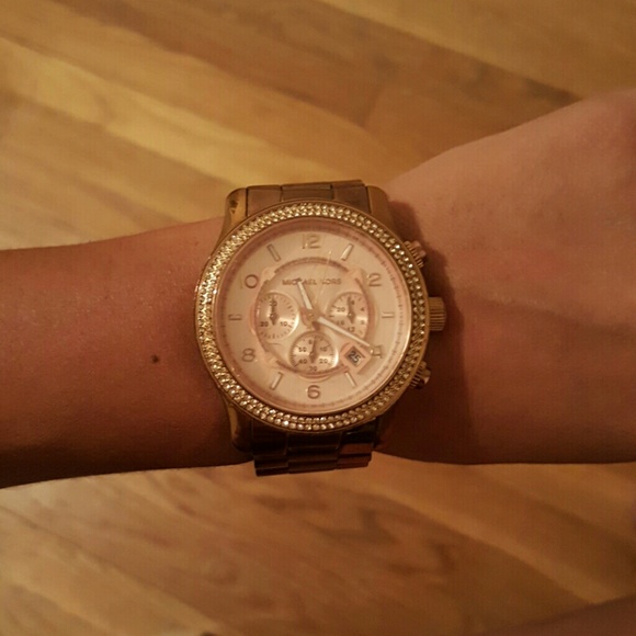Rose gold Micheal Korn watch