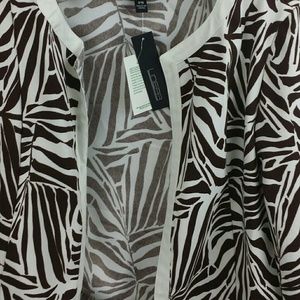 Linear Animal Print Jacket