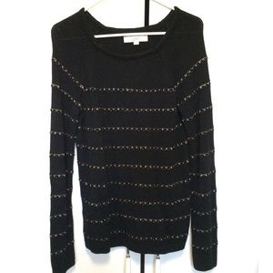 🚫SOLD🚫 Black & Gold Knit Sweater