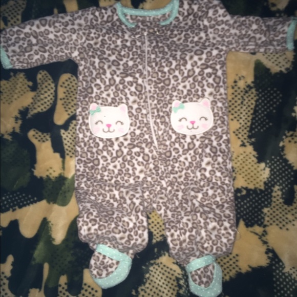 carter's 3 months cheetah pajama