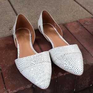 Madewell D'Orsay Flat in Snake Spot