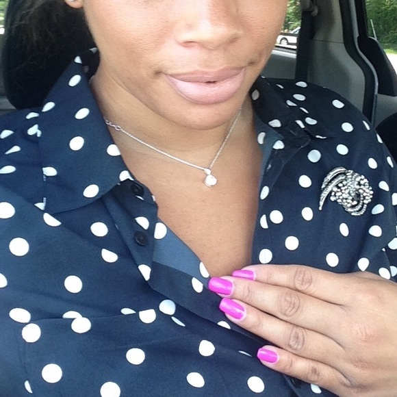 Polka dot blouse