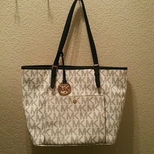 MK Navy Handbag