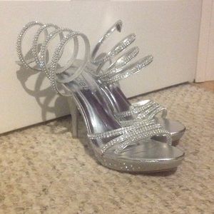 Sparkle Silver Heels