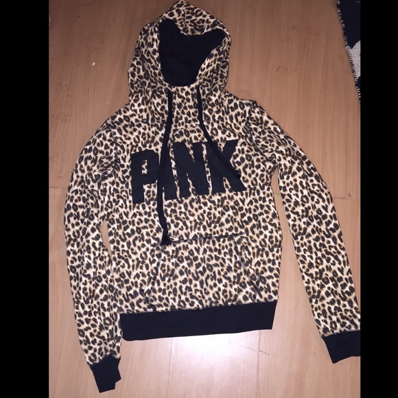 PINK cheetah hoodie