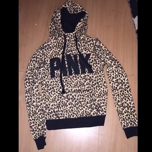 PINK cheetah hoodie