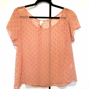 🚫SOLD🚫 Francesca's Collections Polka Dot Blouse