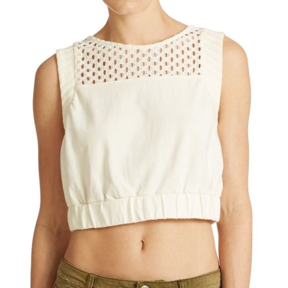 🚨 24 HR SALE🚨 Free People Cream Crop Top