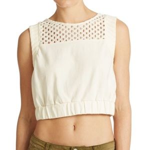 🚨 24 HR SALE🚨 Free People Cream Crop Top