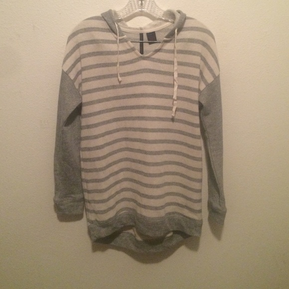 Tan/grey stripe sweater