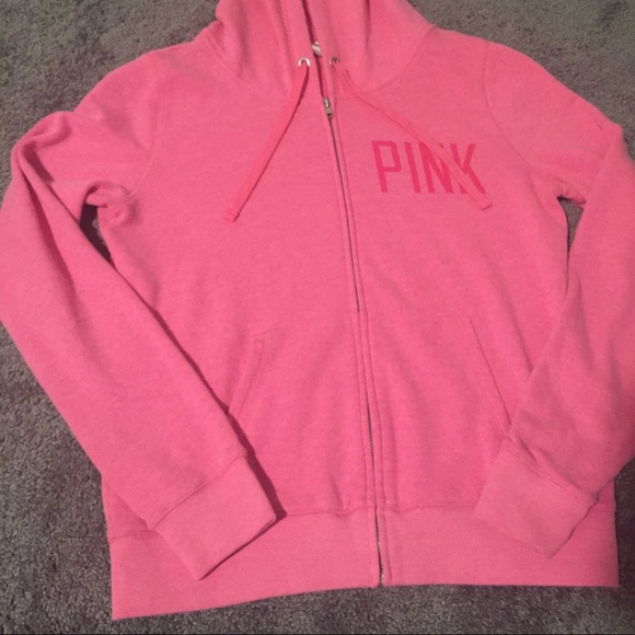 VS Pink Hooded Zip Up