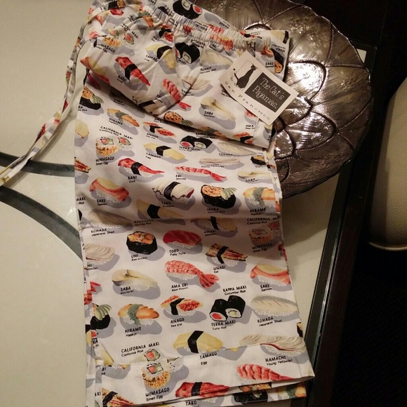 The Cats Pajamas "Yummy Sushi" pajamas Lg.