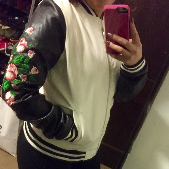 White leather jacket