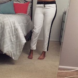 White/Black Ankle Pants