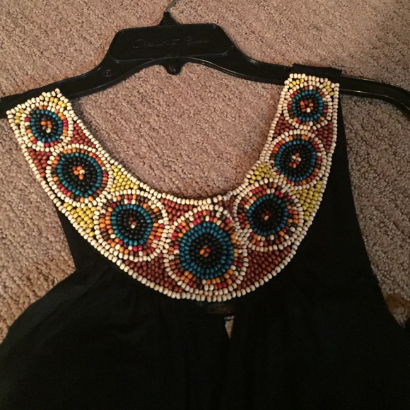 Black dress, long dress, summer dress. - Picture 2 of 3