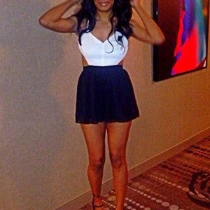 White/Black Party Romper