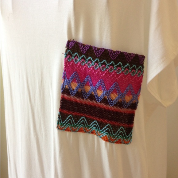 Almost Pink Tunic w/ Braided Band & Pocket - Picture 4 of 4