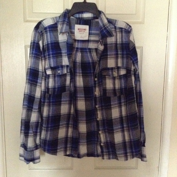 Mossimo Supply Co. Tops - Blue Plaid Top
