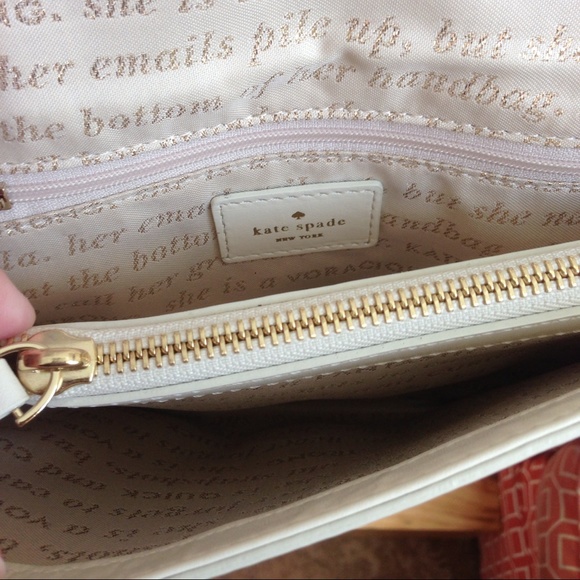 Kate Spade Seersucker Patent Vionette Neon Clutch - Picture 3 of 4