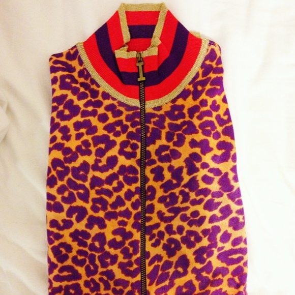 Vintage ICEBERG Animal Print Trainer Jacket - Picture 1 of 2