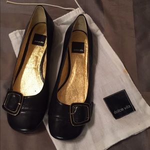 Dolce Vita Black Flats