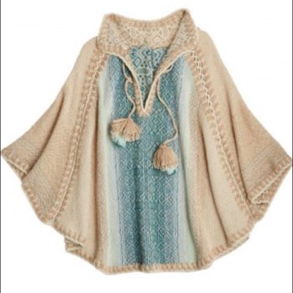 Wool poncho