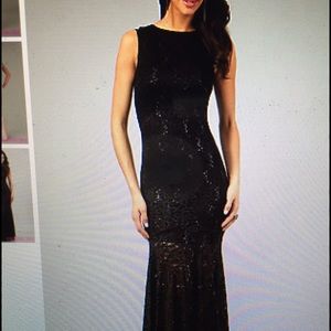 Black long prom dress