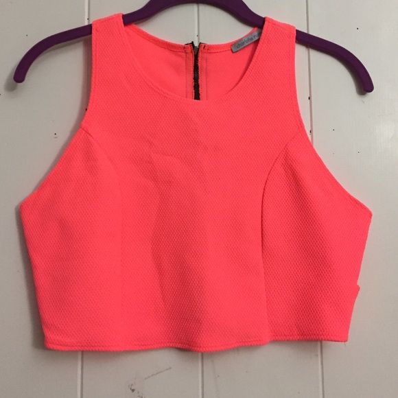Hot pink crop top