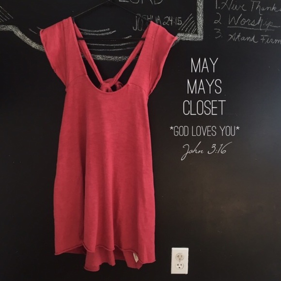 Free People Dresses & Skirts - Free People Early Riser Dress Summer Red XS