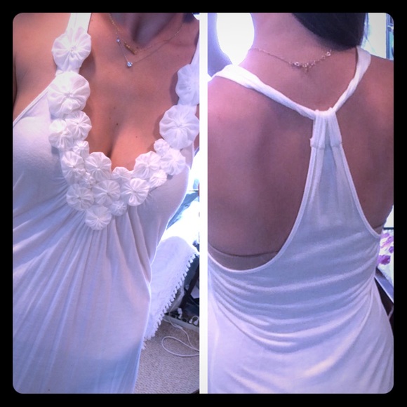 White Dressy Tank top