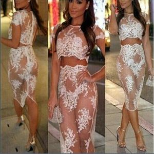 Laced two piece dress