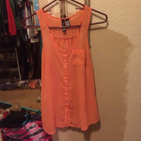 Orange blouse