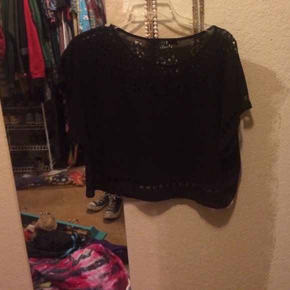 Sheer crop top