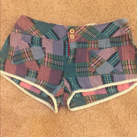 Free People Pants - Free people short Mardros plaid shorts