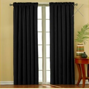 Ellery Home styles black curtains