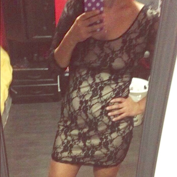 Lace mini dress