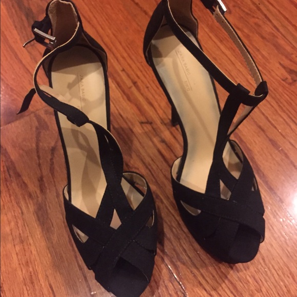 Zara black classy heels