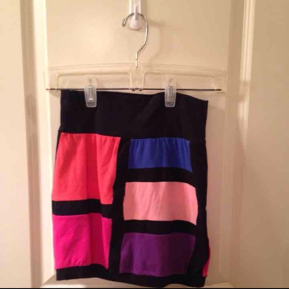 ππHPππ Lulu's combination block mini skirt S - Picture 3 of 4