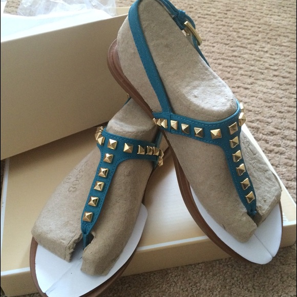 Brand New Michael Kors Alexi studded flat sandal