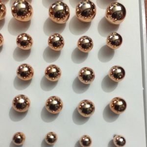 Set of 3 sizes Lovely Round Gold Stud Earrings