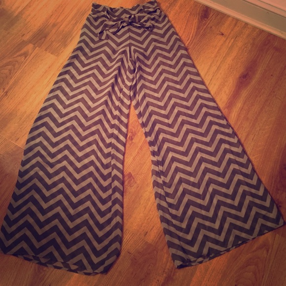 High Waisted Palazzo Pants