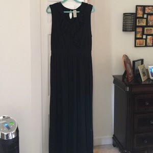 Faded glory black maxi dress