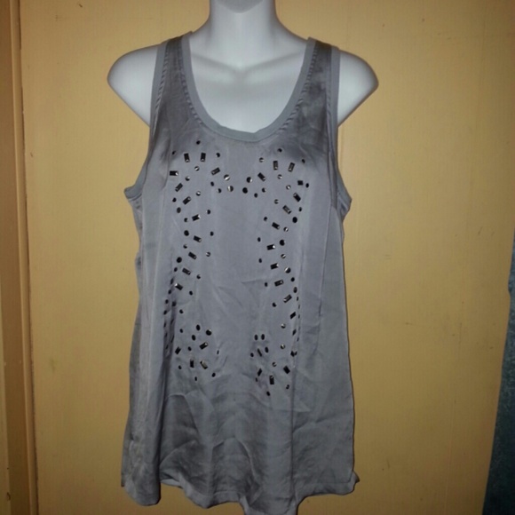 Silky studded tank