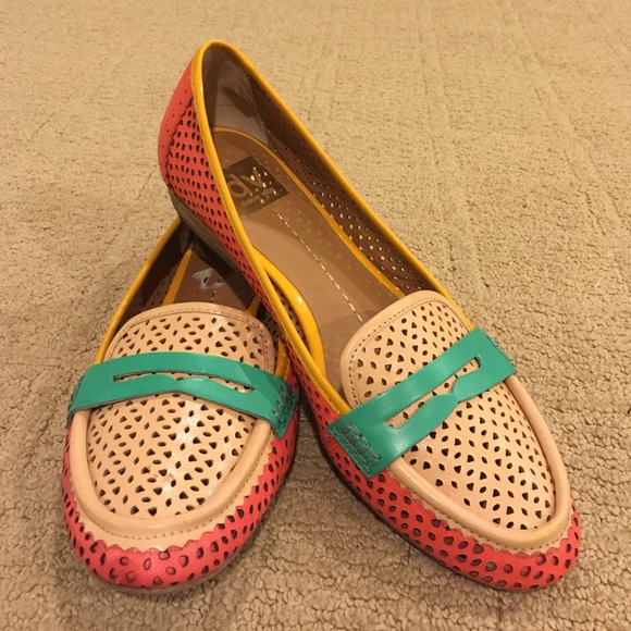 Colorful dolce vita loafers