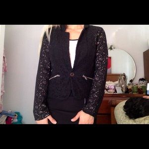 Black lace blazer!