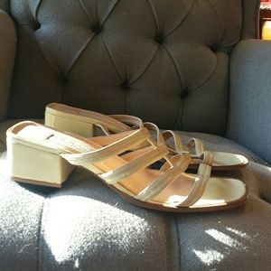 Cute strappy yellow sandals